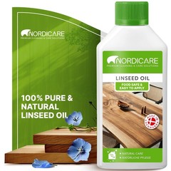 Nordicare Linseed Oil for Wood – 100% Pure & Natural Linseed Oil for