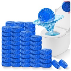 Toilet Bowl Cleaner Tablets 72 Pack Blue Drop-In Tank Septic Safe Long-Lasting