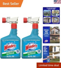 Windex Outdoor Window and Glass Cleaner for Hose Ammonia Free, Concentrated F…