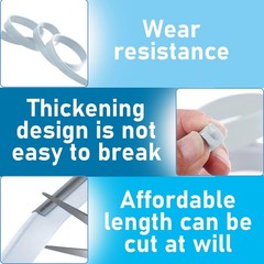 2 Pack 41 Inch Squeegee Replacement Rubber Blade for Window Glass Shower Doors
