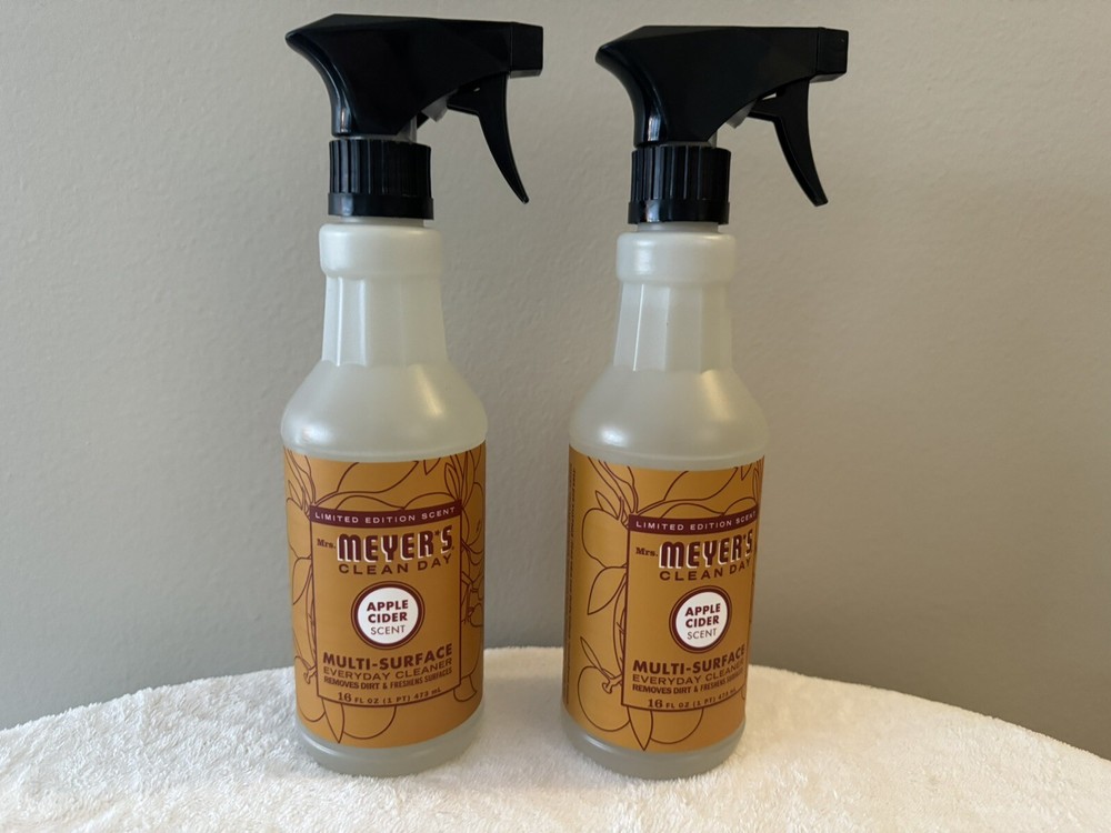 Mrs. Meyer’s Clean Day Multi-Surface Cleaner, Apple Cider – 16oz 2pack