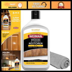 3-in-1 Wood & Cabinet Restorer Bundle – Cleans, Restores Shine, UV Protection, S
