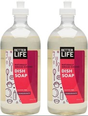 Better Life Dish Soap, Liquid Dishwashing Soap, Currant & Citrus, 22oz, 2 Pack