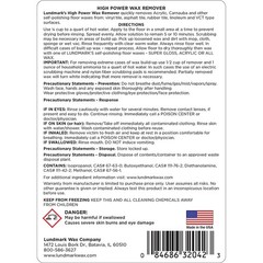 Lundmark High Power Wax Remover, Commercial Strength Floor Wax Stripper, 32-O