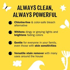 Oxygen Whitener | Powerful Bleach Alternative, Chlorine Free & Color Safe |