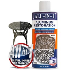 All-In-1 Aluminum Cleaner & Restoration Solution – Made in USA, Restores Fade…