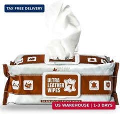 Venture Wipes Leather Cleaner Wipes – Clean, Condition, & Protect – Cleansing Wi
