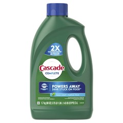 Cascade Complete Dishwasher Detergent Gel 60 Oz Fresh Scent No Pre Wash Needed