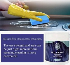 M.O.F-CHEF Protective Kitchen Cleaner, Mof Chef Cleaner Powder, Heavy Oil NEW