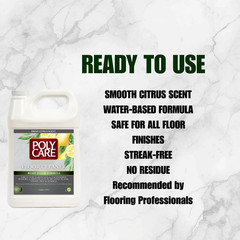PolyCare 1 Gal Multi-Surface Floor Cleaner 128 fl oz Fresh Citrus Ready To Use