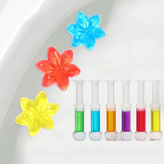 1PC Toilet Cleaner Gel Fresh Flower Toilet Gel Stamp Stops Limescale and Stains