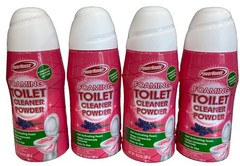 4x Power House Foaming Toilet Cleaner Powder 10.5 oz Each New DHH