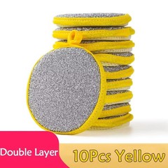 10PCS Double Sided Dishwashing Sponges Kitchen Cleaning Scrub Pads for Dishes
