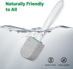 Pumice Stone Toilet Cleaner Heavy Duty Bowl Brush Handle Remove Stains 5 Pack