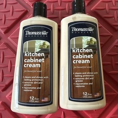 2 Pack Thomasville Kitchen Cabinet Cream For Wood Cleans Shines Protects 12oz