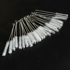100Pcs Nylon Stainless Steel Cleaner Cleaning Brush for Tobacco Pipe Airbrush