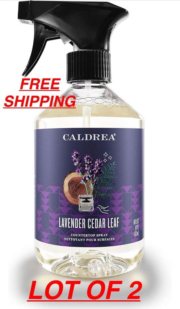 Caldrea Multi-Surface Countertop Spray, LAVENDER CEDAR LEAF ( 2 pc )