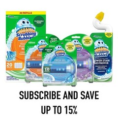 Scrubbing Bubbles Toilet Bowl Cleaning Gel Starter Kit, Includes Dispenser an…