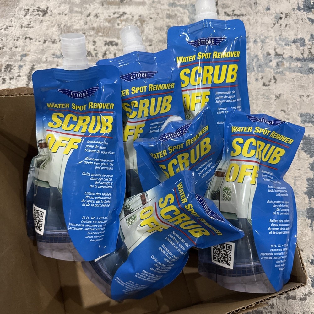 6X Ettore Fresh Scent Scrub Off , 16 Oz. Each Water Spot Remover 30161