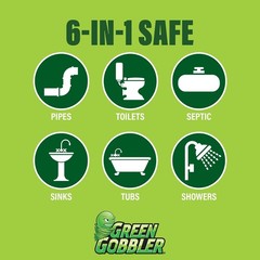 31 Fl Oz Green Gobbler Drain Clog Dissolver Cleaner Remover Opener Solution