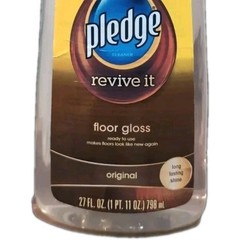 Pledge Revive It Floor Gloss x2 Polish Protects Long Lasting Shine original lot