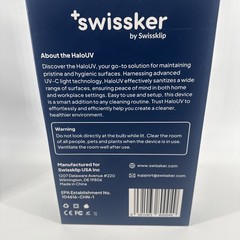 HaloUV Swissker by Swissklip Home Disinfection Device With Remote New Open Box