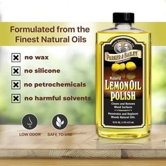 Multi-Purpose 16oz Lemon Oil Furniture Cleaner – Easy Application & Brilliance