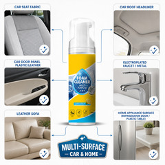 150ml 4-in-1 Multi-Enzyme Foam Cleaner,All-Purpose Spray 5oz with Sponge & Towel