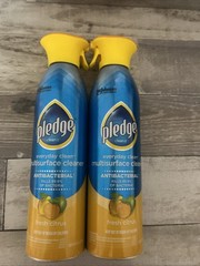 Pledge Multi Surface Spray Cleaner Fresh Citrus- 9.7oz, 2 Bottle (1 Pack)