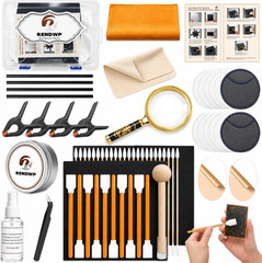 17-in-1 Trading Card Cleaning Kit with Spray Polish Tweezers and Repair Tools