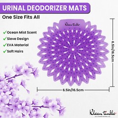 3 Pcs Purple Bathroom Urinal Deodorizing Toilet Scented Freshener Mat Filters