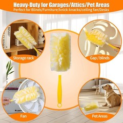 50 Count 360° Heavy Duty Duster Refills Compatible W/ Swiffer Larger Size-Extra