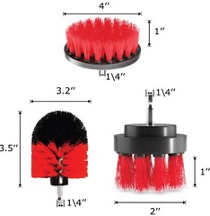 15 PCS Drill Brush Set with Drill Scour Kit, Extension and Storage Bag