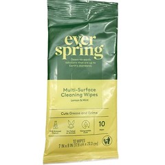 Ever Spring Multi-Surface Cleaning Wipes Lemon & Mint Scent – 10 Wipes