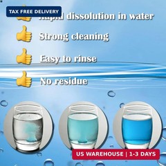 100 Pcs Windshield Washer Fluid Tablets – Solid Concentrated Glass Cleaner for C