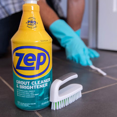 Grout Cleaner and Brightener – 32 Ounce (1 Bottle) – ZU104632 – Deep Cleaning Fo