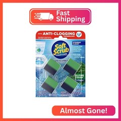 Soft Scrub in-Tank Toilet Cleaner Duo-Cubes, Alpine Fresh, 4Count