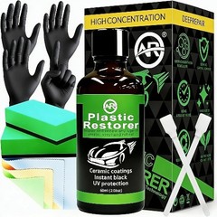 Restorer for Cars, 60ML Black Trim Restorer, High Concentration Ceramic Crystal