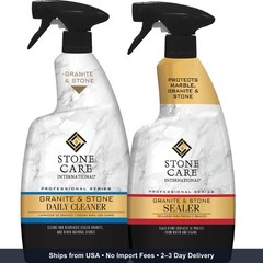 Stone Care International Daily Cleaner/Polish & Sealer Stone Care Kit for Granit