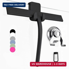 Silicone Shower Squeegee for Glass Doors & Mirrors with Stainless Steel Core, St
