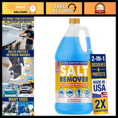 Concentrated Salt Remover for Boats, Cars & Engines | Marine Flush Cleaner 1 Gal