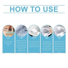 12Pcs/Pack Ice Maker Cleaner Descaler Tablets for Countertop & Home Ice Machine
