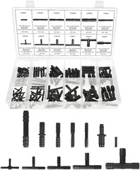 113PCS Car Vacuum Line Connector Kit, Heat Resistant Automotive Vacuum Tubing Te