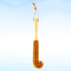 Glass and Bottle Cleaning Brush with Coconut Fiber and Extended Handle