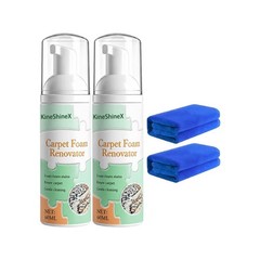 1~3x Waterless Carpet Foam Stain Remover with Towel,Carpet Cleaner Spray Foaming