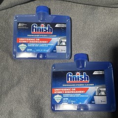 2 X Finish Dual Action Dishwasher Cleaner Fight Grease Limescale Fresh 8.45oz