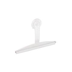iDesign 22300 Plastic Plastic Suction Squeegee with Storage Hook Shower, Window,