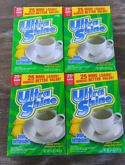 Lot (4) The Home Store Ultra Shine Lemon Scented Dish Detergent