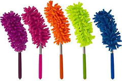 1pc 30″ Extendable Telescoping Flexible Head Microfiber Cleaning Dusting Duster