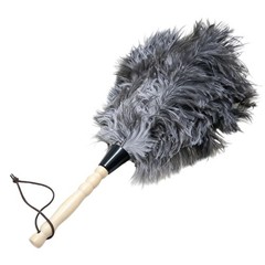 Ostrich Feather Duster Durable Dust collecting Cleaning Tool In Wool Shop